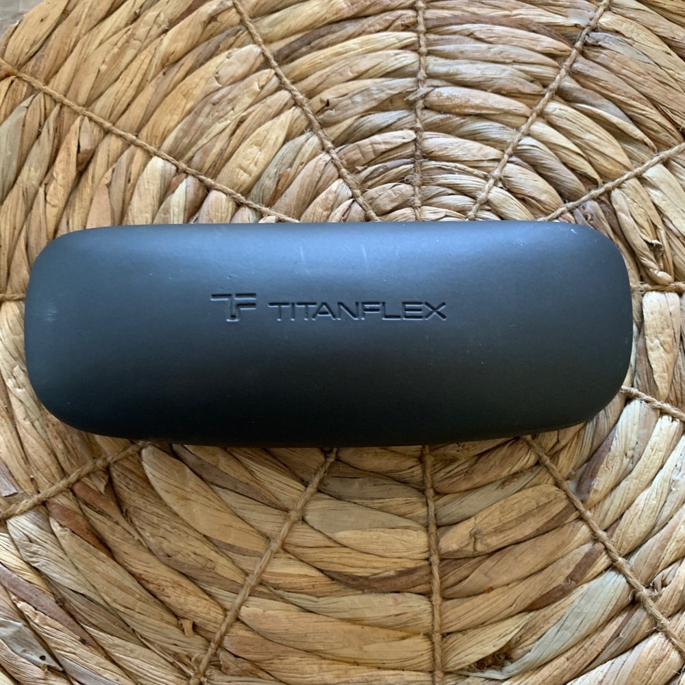 Titanflex M980 TOR Eyeglasses Gunmetal Tortoise 51-18-135 with Case and Cloth